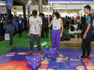 Jogo Mistura Explosiva em tamanho real é atração da 19ª Semana Nacional da Ciência e Tecnologia