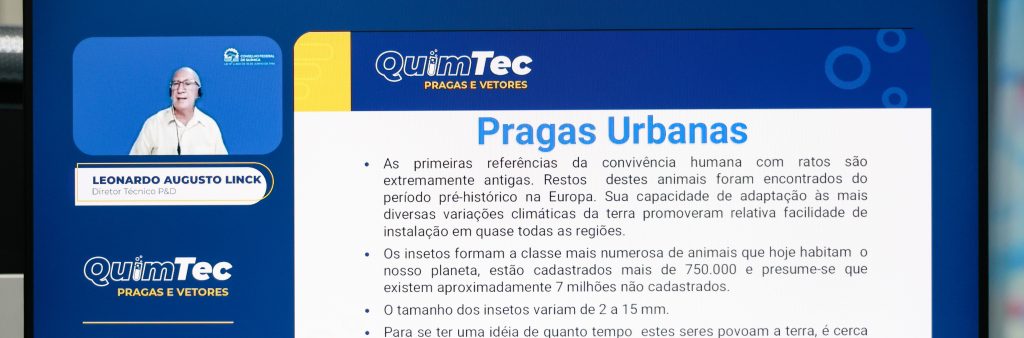 Pragas e Vetores é tema da oitava edição do Quimtec