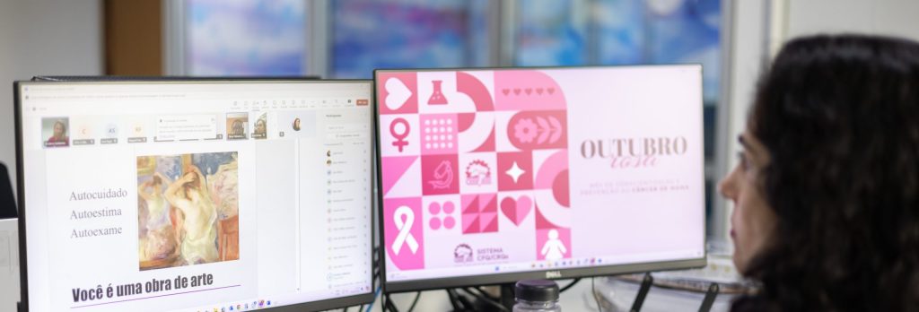 Sistema CFQ/CRQs realiza palestra sobre prevenção ao câncer de mama