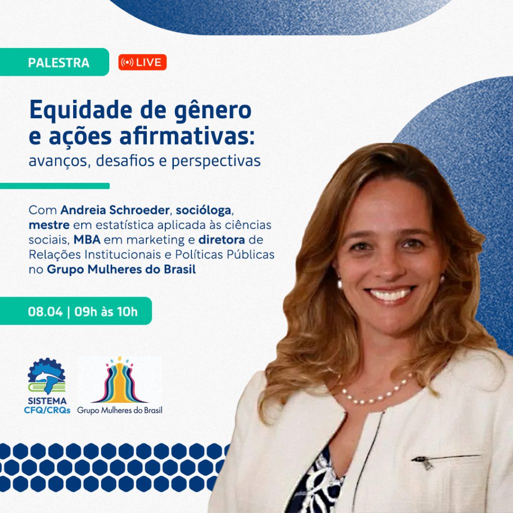 CFQ promove palestra online sobre equidade de gênero e ações afirmativas