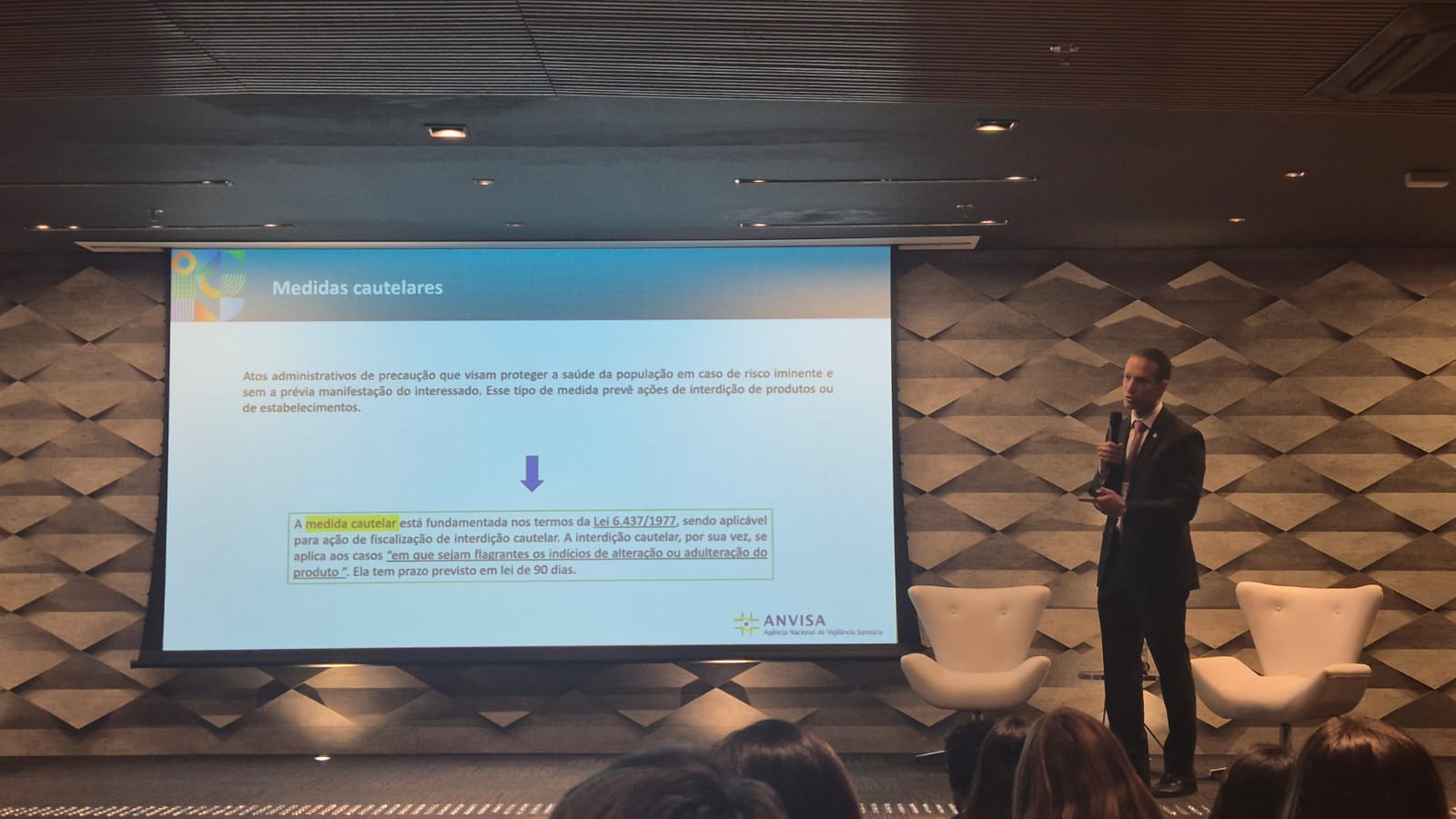 Marcus Aurélio de Araújo durante a apresentação