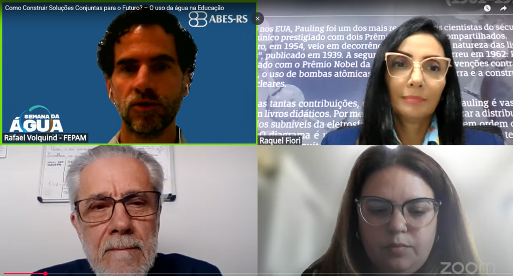 CFQ participa de webinar da ABES sobre uso da água na educação e reforça atuação técnica e educativa do Sistema