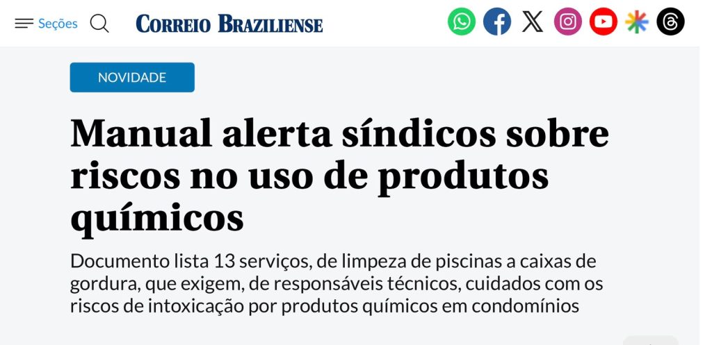 Correio Braziliense dá destaque ao Manual do Síndico